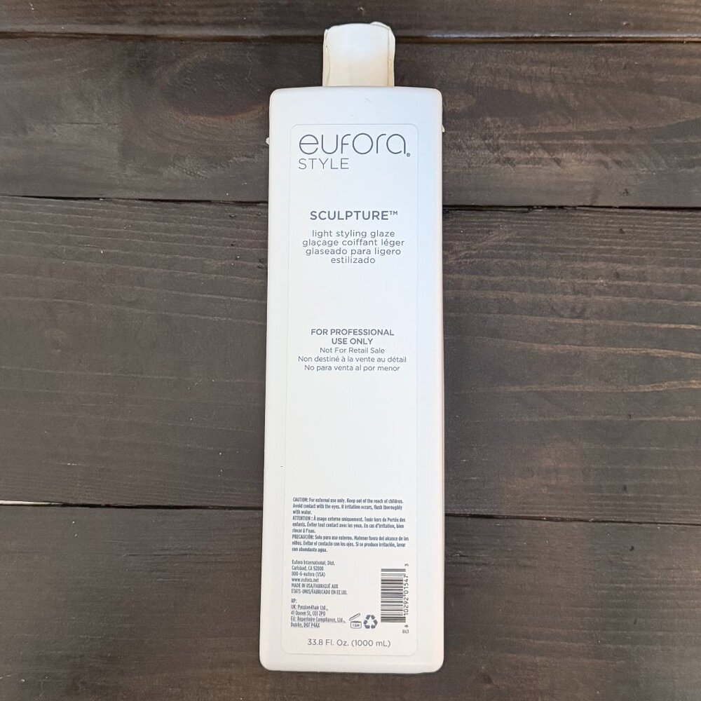 Eufora Style “Sculpture” Styling Glaze – 33.8 oz (Liter Size) New/unopened .